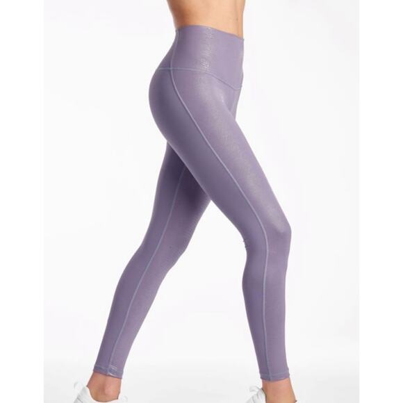 NEW DYI S Signature Tight Purple Moonstone Reptile Shine Legging HighRise Gym - Picture 5 of 9